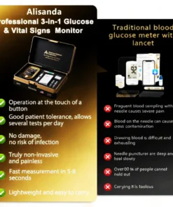 Alisanda™ 3-in-1 Health Monitor Painless Testing - Extremely Fast Readings