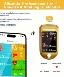 Alisanda™ 3-in-1 Health Monitor Painless Testing - Extremely Fast Readings