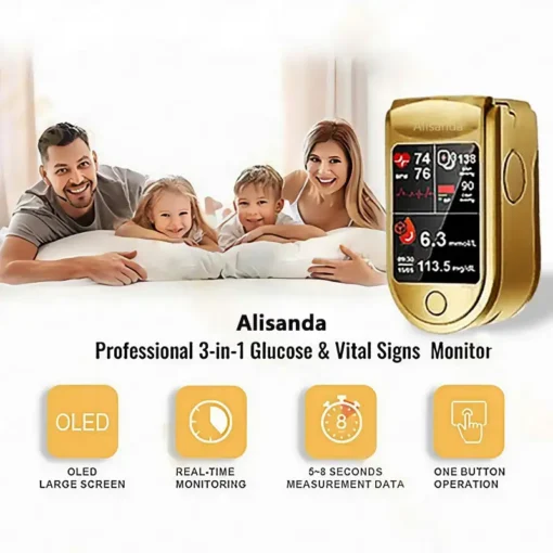 Alisanda™ 3-in-1 Health Monitor Painless Testing - Extremely Fast Readings