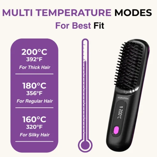 Alisanda™IntelliBrush Hair Straightener