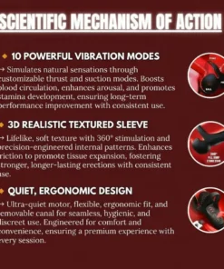 Alisanda™ Vibrating electric male masturbation lock ring charging