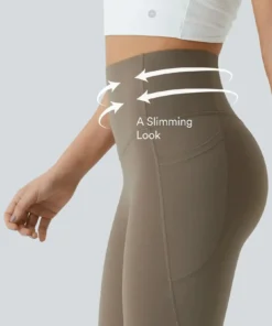 Alisanda® High Waisted Waist Shaping Pocket Shaping Training Leggings