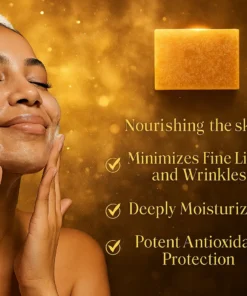 Alisanda™ soap : Rich in Vitamin C, retinol, collagen, and turmeric—a Japanese-made complex formula, fortified with hyaluronic acid and Vitamin E.