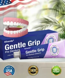 Alisanda® Denture AdhesiveClinically Proven 96- Hour Lock Hold for Secure, Comfortable Zinc-Free Denture Fit