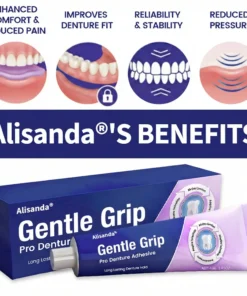 Alisanda® Denture AdhesiveClinically Proven 96- Hour Lock Hold for Secure, Comfortable Zinc-Free Denture Fit