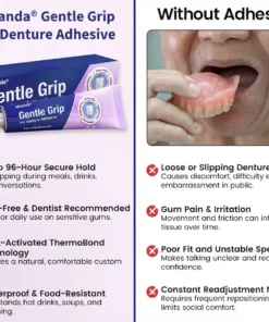 Alisanda® Denture AdhesiveClinically Proven 96- Hour Lock Hold for Secure, Comfortable Zinc-Free Denture Fit