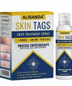 ALISANDA® Skin Tag Cryo Treatment Spray Precision Cryo-Tech Freezes Away Skin Tags Warts in Seconds No Blades, No Pain.