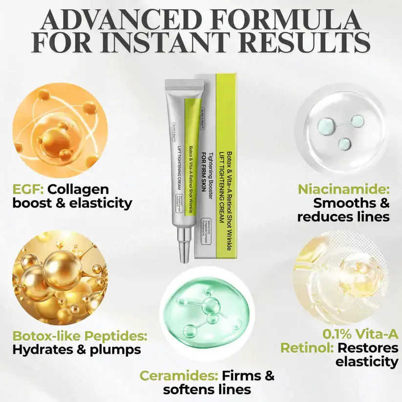 Alisanda® Advanced Peptide Botox-Style + Vita-A Retinol Lifting Renewal Cream