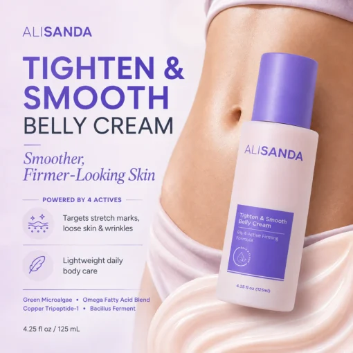 ALISANDA Tighten & Smooth Belly Cream – Firming, Stretch Mark & Loose Skin Care
