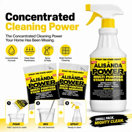 Alisanda Power Multi-Purpose Stain Remover Landing Page