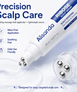 Alisanda RIBOSE Scalp Serum Roll-On for Fuller-Looking Hair
