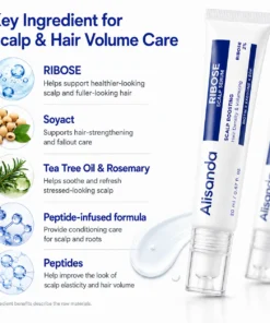 Alisanda RIBOSE Scalp Serum Roll-On for Fuller-Looking Hair