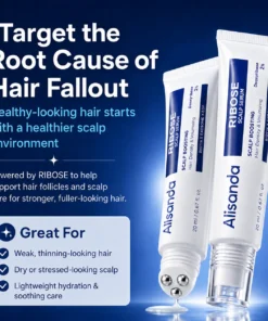 Alisanda RIBOSE Scalp Serum Roll-On for Fuller-Looking Hair