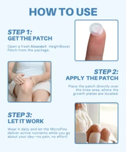 Alisanda®HeightBoost MicroPin Growth & Stretch Patch