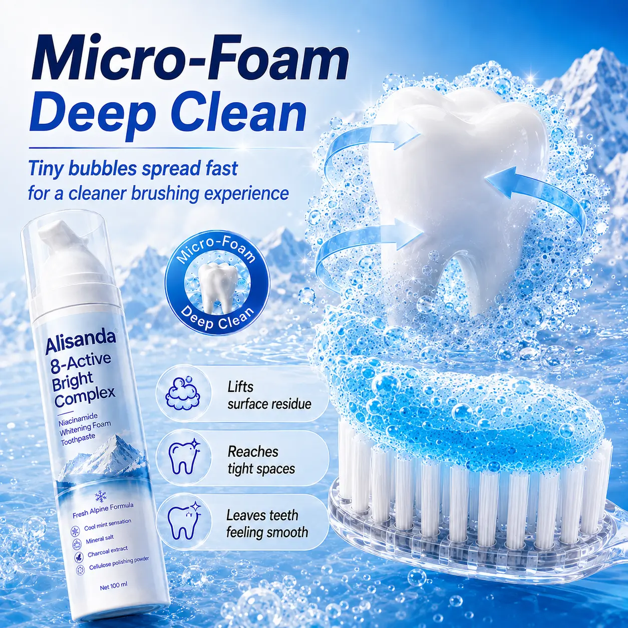 Alisanda® Foam Toothpaste