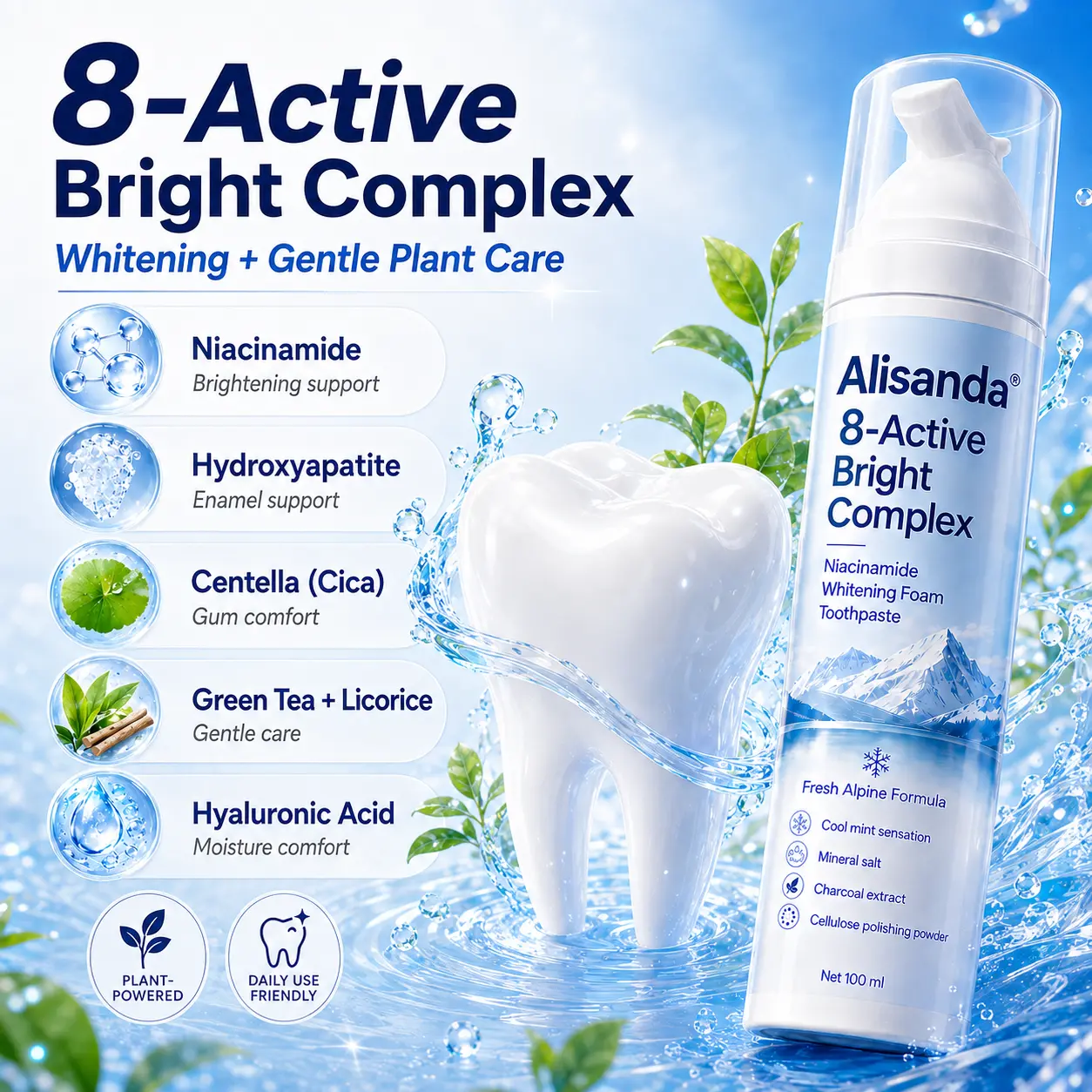 Alisanda® Foam Toothpaste