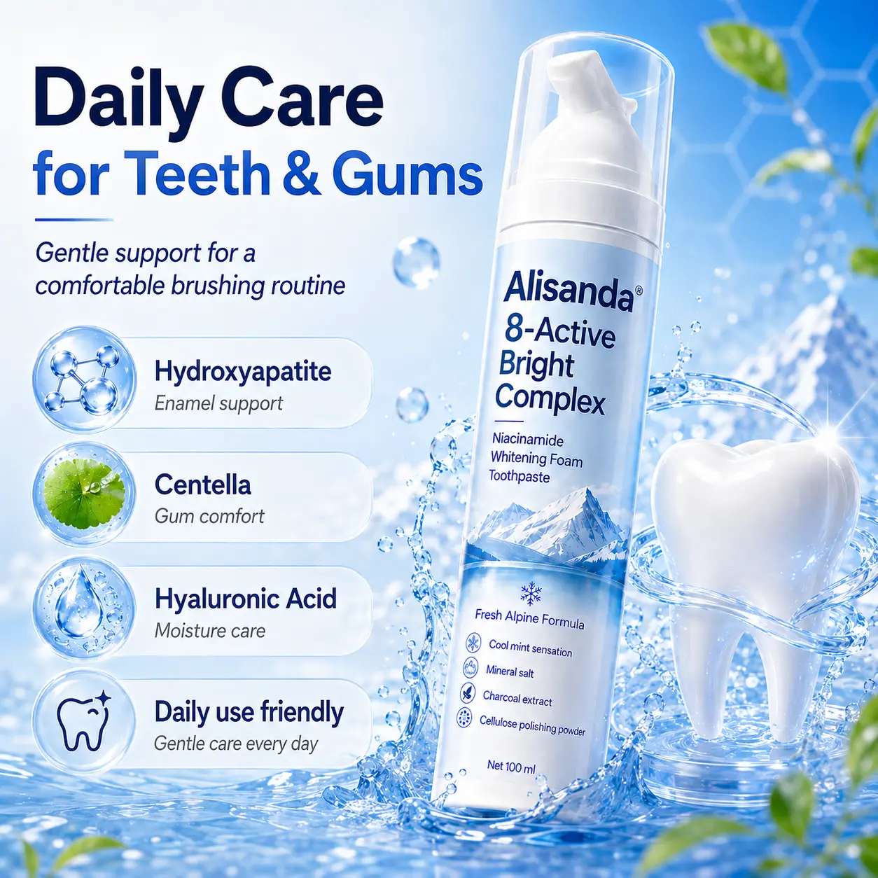 Alisanda® Foam Toothpaste