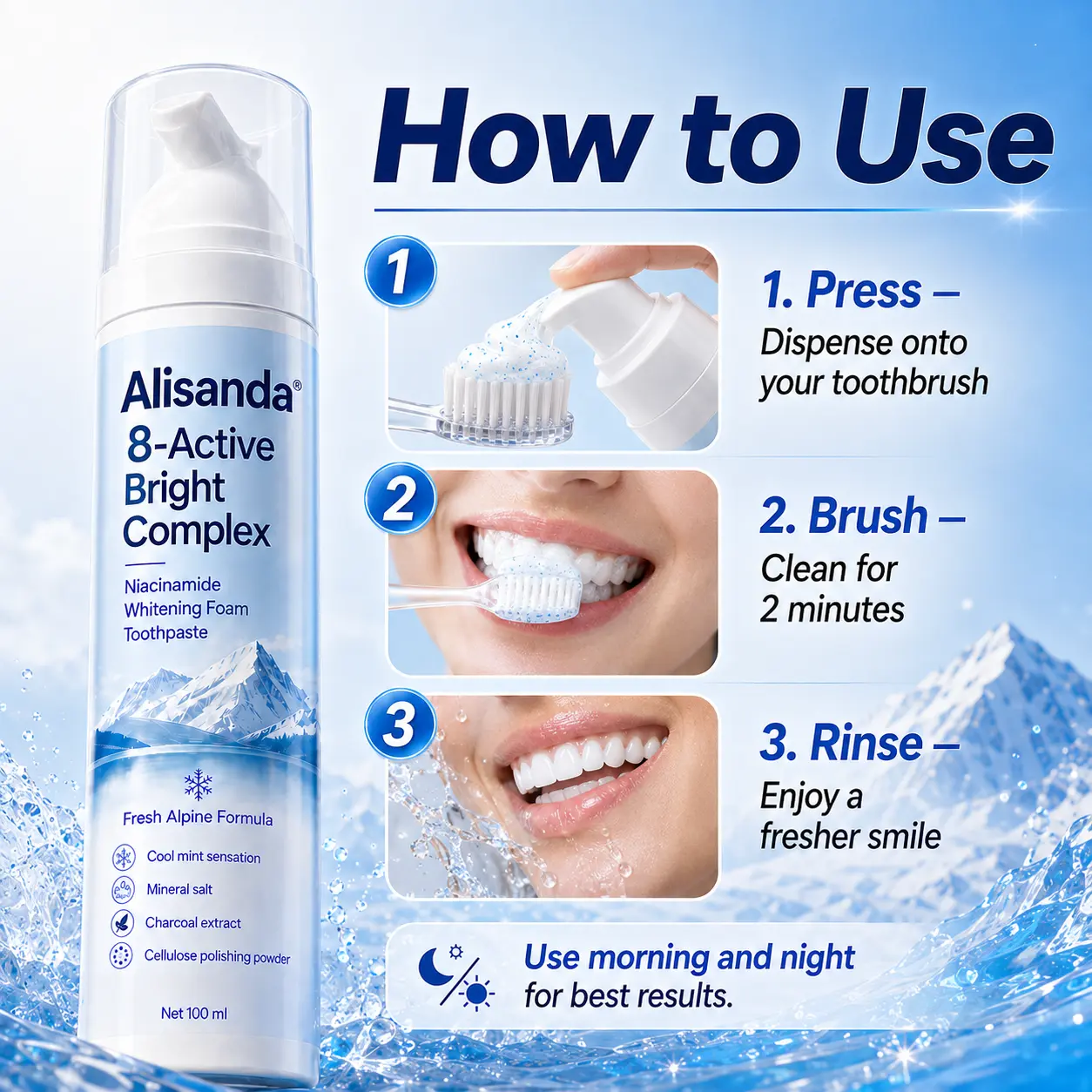 Alisanda® Foam Toothpaste