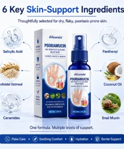 Alisanda® PsoriaMucin No-Rub Itch & Flake Relief Mist