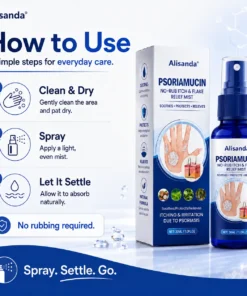 Alisanda® PsoriaMucin No-Rub Itch & Flake Relief Mist