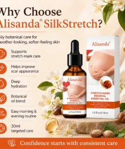 Alisanda® SilkStretch Natural Stretch Mark & Scar Oil