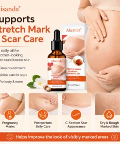 Alisanda® SilkStretch Natural Stretch Mark & Scar Oil
