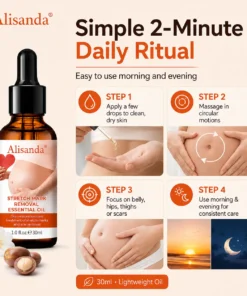 Alisanda® SilkStretch Natural Stretch Mark & Scar Oil
