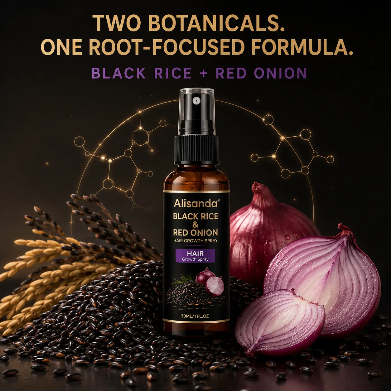 Alisanda® Black Rice & Red Onion Hair Growth Spray