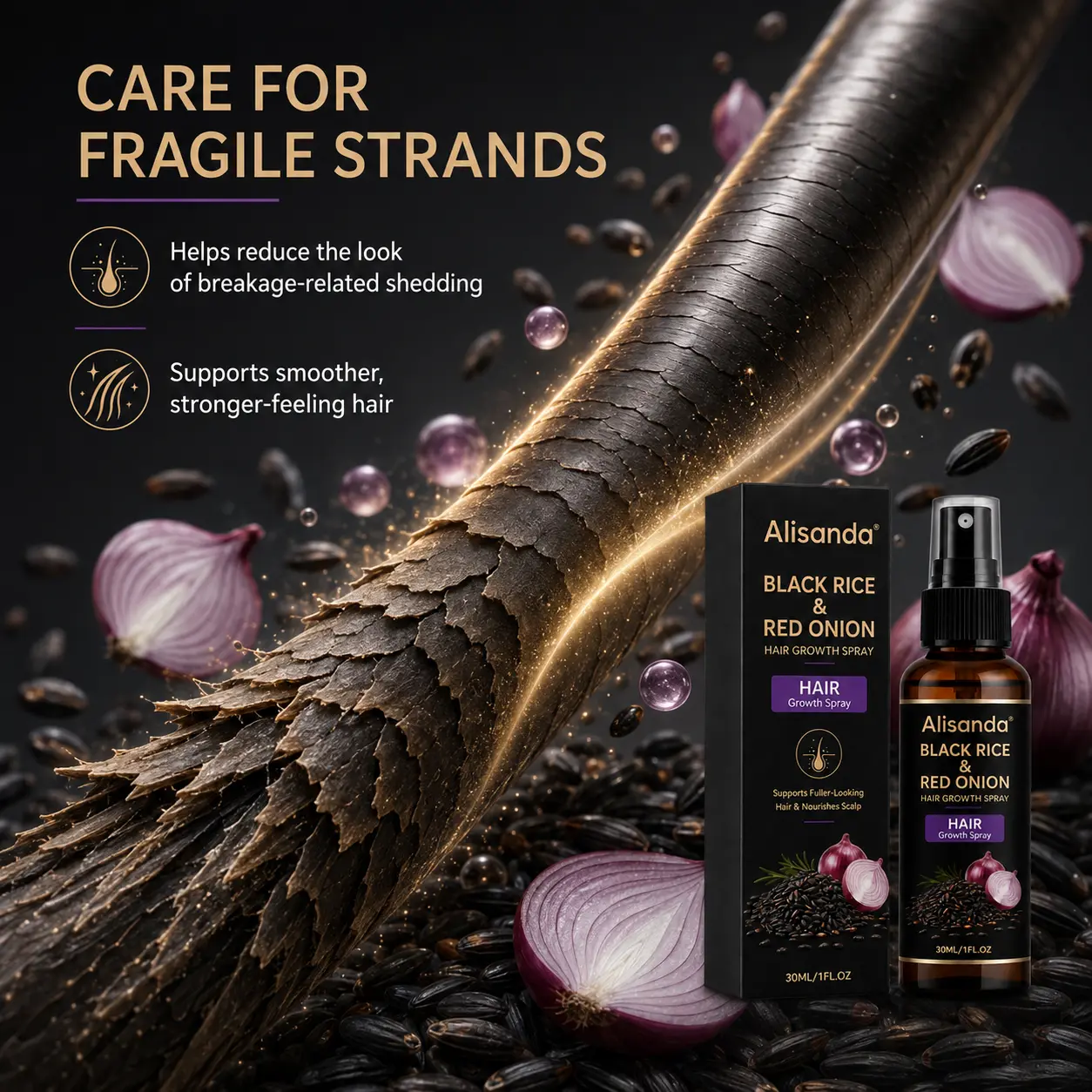 Alisanda® Black Rice & Red Onion Hair Growth Spray